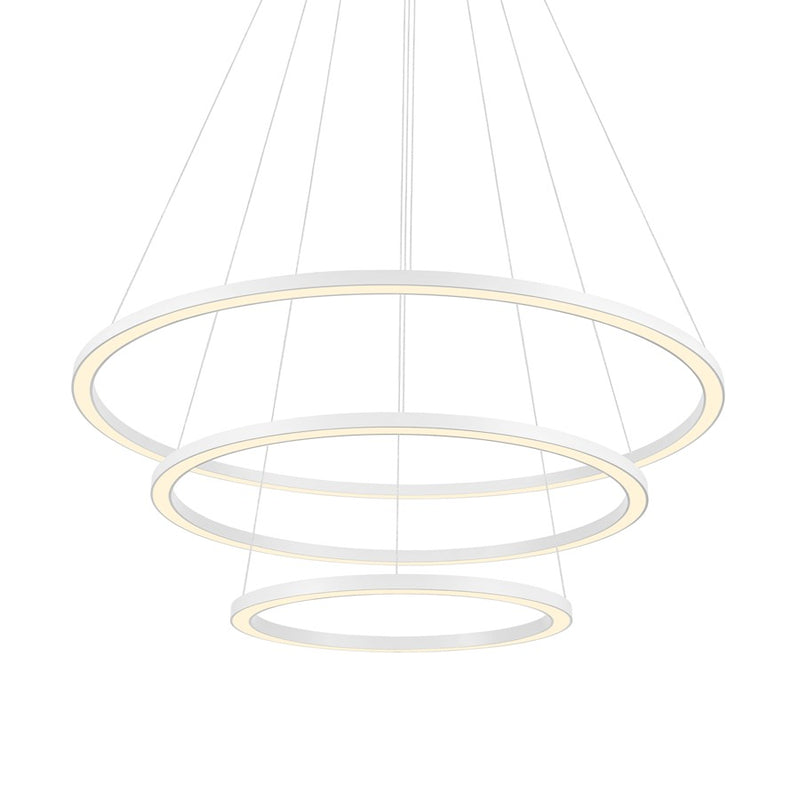 CWI Lighting Chalice 31" Chandelier, White