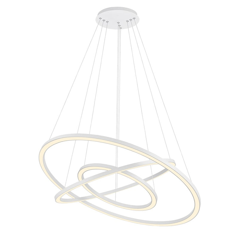 CWI Lighting Chalice 31" Chandelier, White