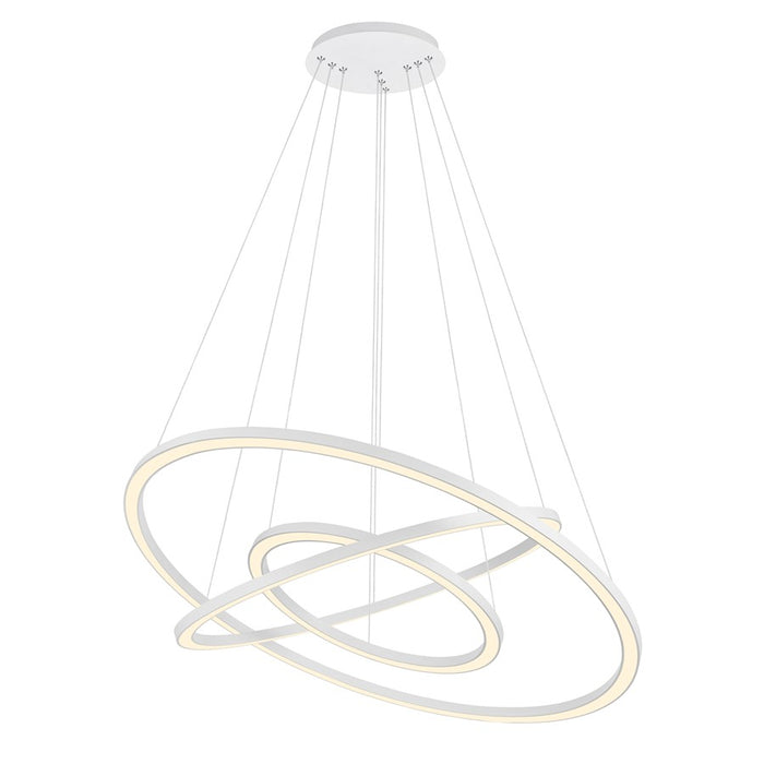 CWI Lighting Chalice 31" Chandelier, White