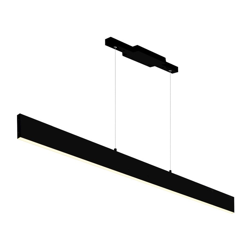 CWI Lighting Krista 47" Chandelier, Satin Black