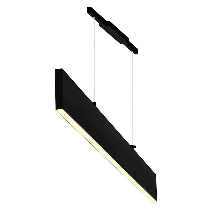CWI Lighting Krista 47" Chandelier, Satin Black
