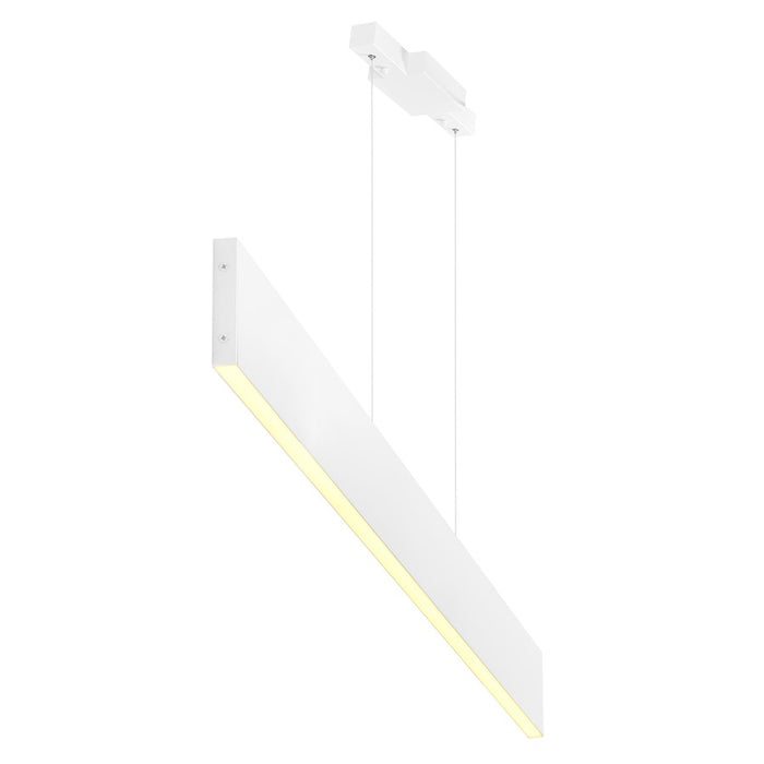 CWI Lighting Krista 47" Chandelier, Satin White