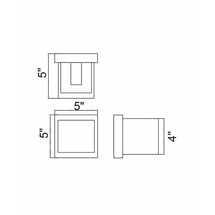 CWI Lighting Lilliana 4" Wall Light, White
