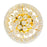 CWI Lighting Empire 3 Light Flush Mount, Gold