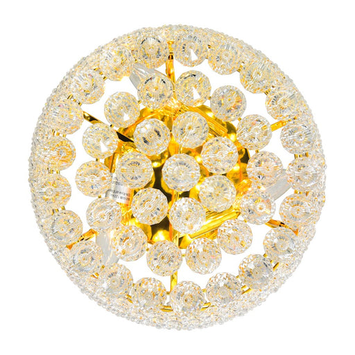 CWI Lighting Empire 3 Light Flush Mount, Gold