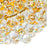 CWI Lighting Empire 3 Light Flush Mount, Gold