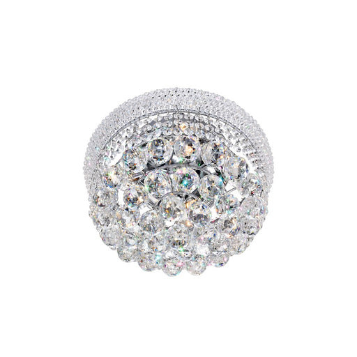 CWI Lighting Empire 4 Light Flush Mount, Chrome
