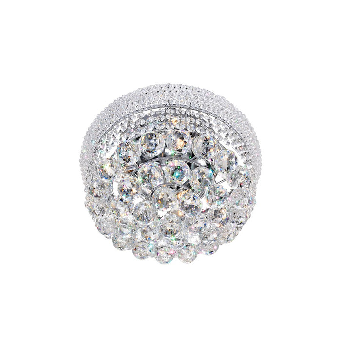 CWI Lighting Empire 4 Light Flush Mount, Chrome