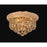 CWI Lighting Empire 4 Light Flush Mount, Gold