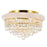 CWI Lighting Empire 5 Light Flush Mount, Gold - 8001C18G