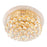 CWI Lighting Empire 5 Light Flush Mount, Gold