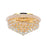 CWI Lighting Empire 8 Light Flush Mount, Gold - 8001C20G