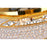 CWI Lighting Empire 8 Light Flush Mount, Gold