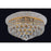 CWI Lighting Empire 8 Light Flush Mount, Gold