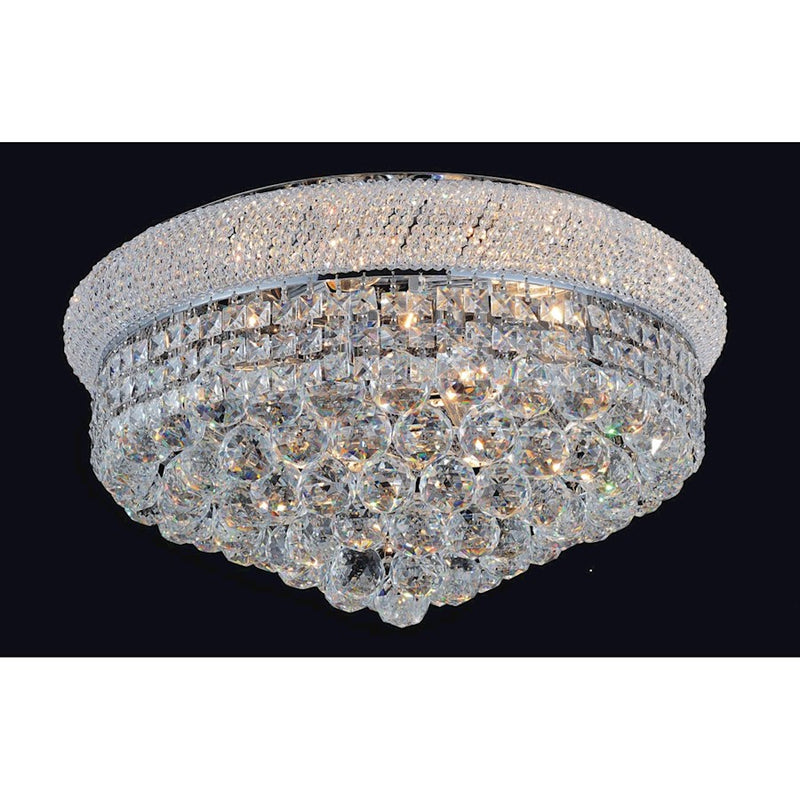 CWI Lighting Empire 13 Light Flush Mount, Chrome