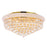 CWI Lighting Empire 13 Light Flush Mount, Gold - 8001C24G