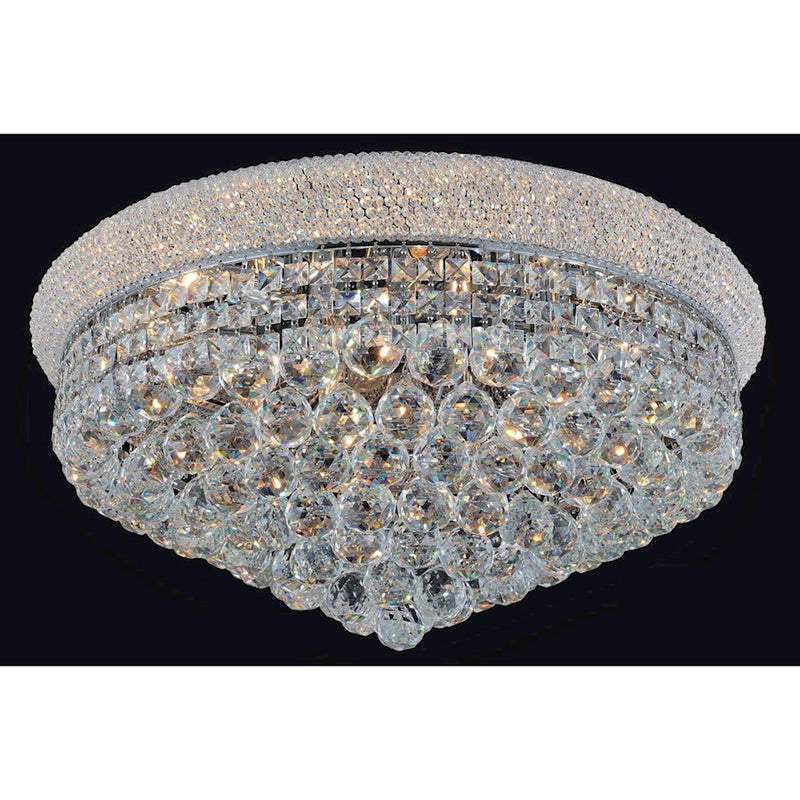 CWI Lighting Empire 15 Light Flush Mount, Chrome