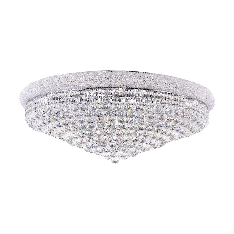 CWI Lighting Empire 20 Light Flush Mount, Chrome