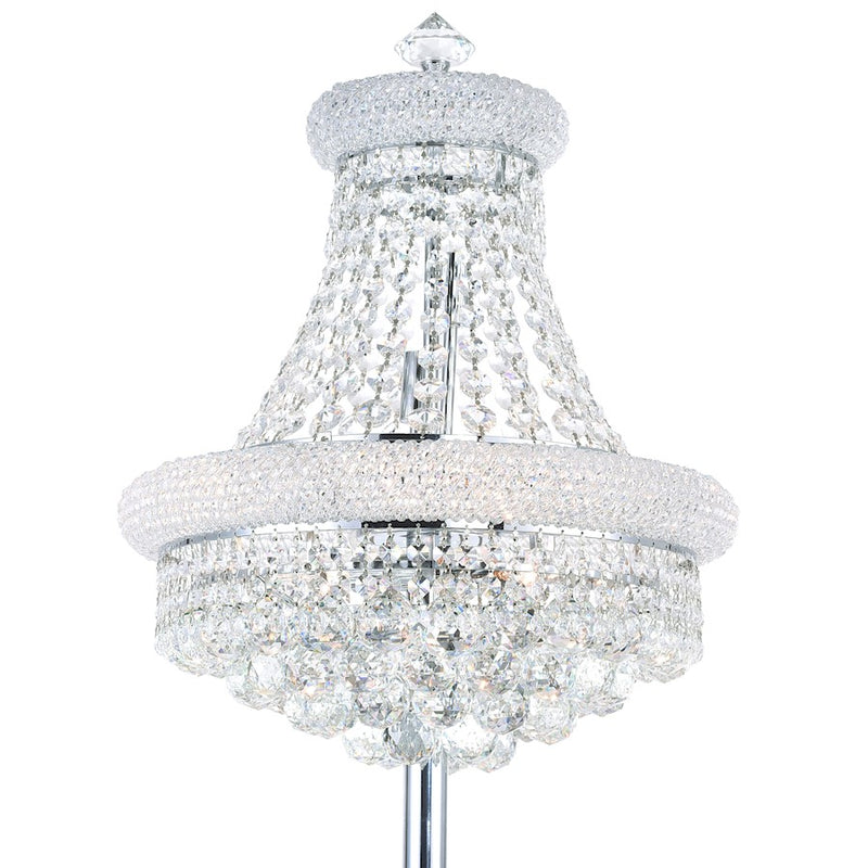 CWI Lighting Empire 8 Light Floor Lamp, Chrome