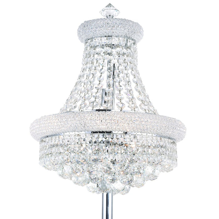 CWI Lighting Empire 8 Light Floor Lamp, Chrome