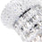 CWI Lighting Empire 8 Light Floor Lamp, Chrome
