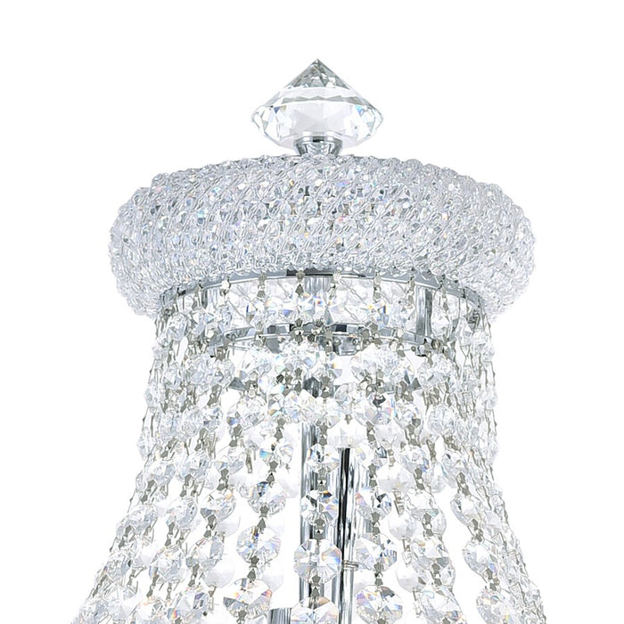 CWI Lighting Empire 8 Light Floor Lamp, Chrome