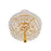 CWI Lighting Empire 8 Light Floor Lamp, Gold