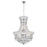 CWI Lighting Empire 6 Light Chandelier, Chrome - 8001P14C