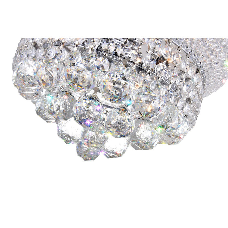 CWI Lighting Empire 6 Light Chandelier, Chrome