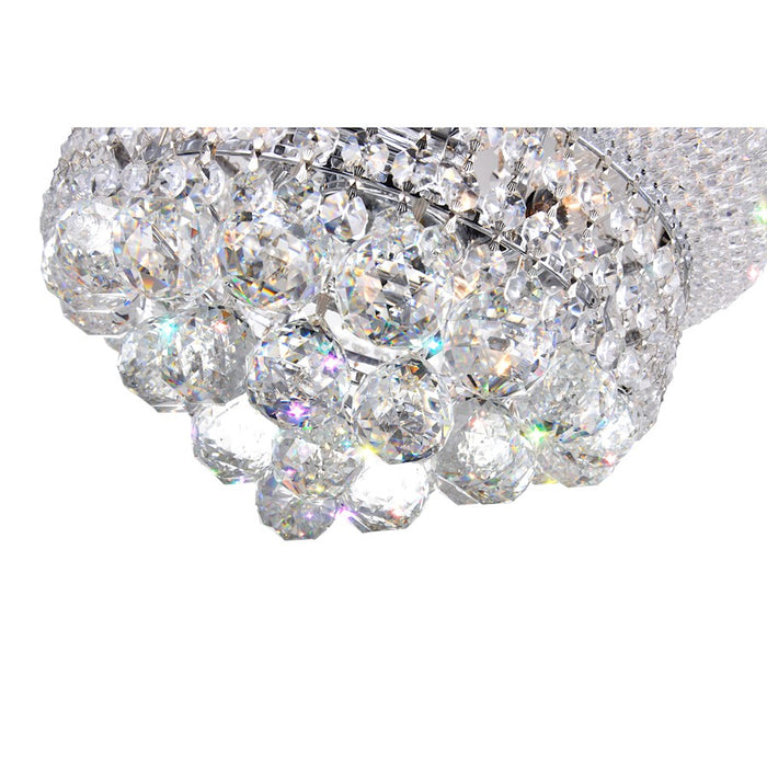 CWI Lighting Empire 6 Light Chandelier, Chrome