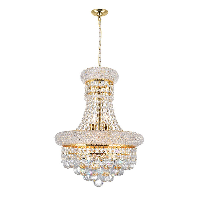 CWI Lighting Empire 6 Light Chandelier, Gold