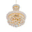 CWI Lighting Empire 6 Light Chandelier, Gold