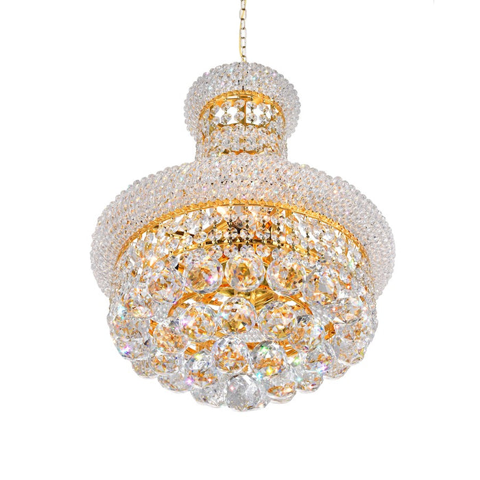 CWI Lighting Empire 6 Light Chandelier, Gold