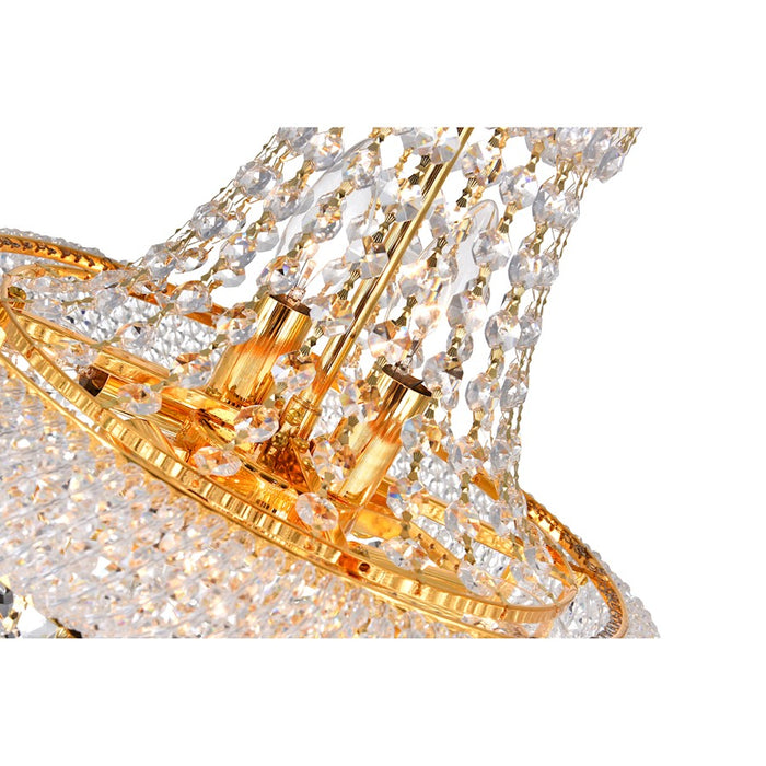 CWI Lighting Empire 6 Light Chandelier, Gold