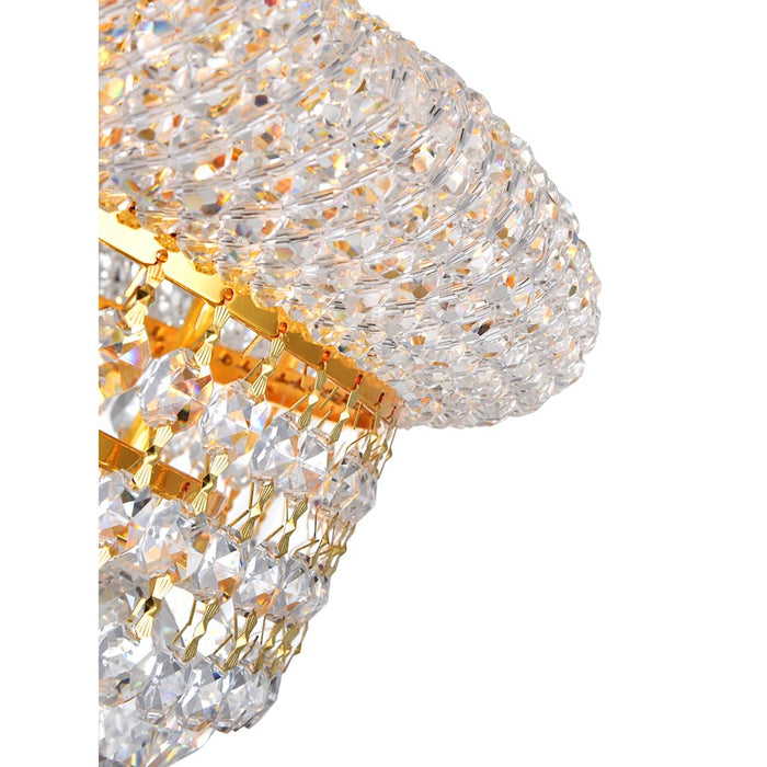 CWI Lighting Empire 6 Light Chandelier, Gold