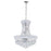 CWI Lighting Empire 8 Light Down Chandelier, Chrome - 8001P18C