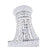 CWI Lighting Empire 8 Light Down Chandelier, Chrome