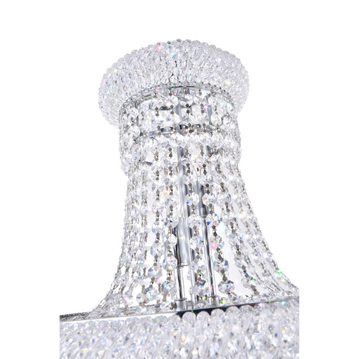 CWI Lighting Empire 8 Light Down Chandelier, Chrome