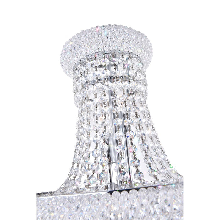 CWI Lighting Empire 8 Light Down Chandelier, Chrome