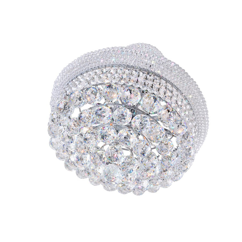 CWI Lighting Empire 8 Light Down Chandelier, Chrome