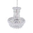 CWI Lighting Empire 8 Light Down Chandelier, Chrome