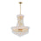 CWI Lighting Empire 8 Light Down Chandelier, Gold - 8001P18G