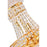 CWI Lighting Empire 8 Light Down Chandelier, Gold