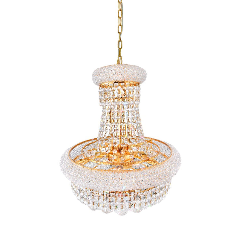 CWI Lighting Empire 8 Light Down Chandelier, Gold