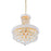 CWI Lighting Empire 8 Light Down Chandelier, Gold