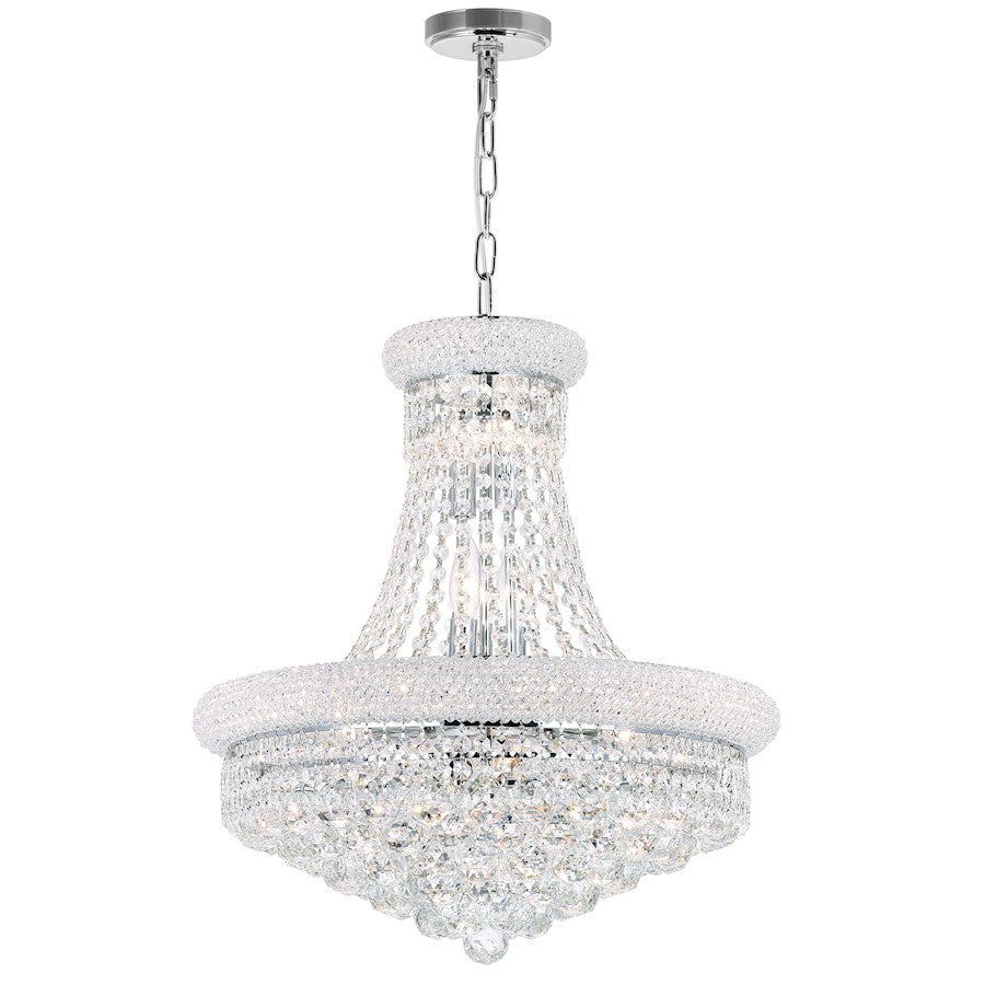 CWI Lighting Empire 14 Light Down Chandelier, Chrome - 8001P20C