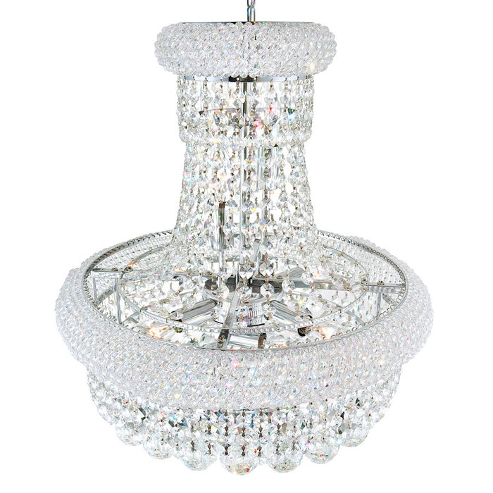CWI Lighting Empire 14 Light Down Chandelier, Chrome