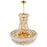 CWI Lighting Empire 14 Light Down Chandelier, Gold