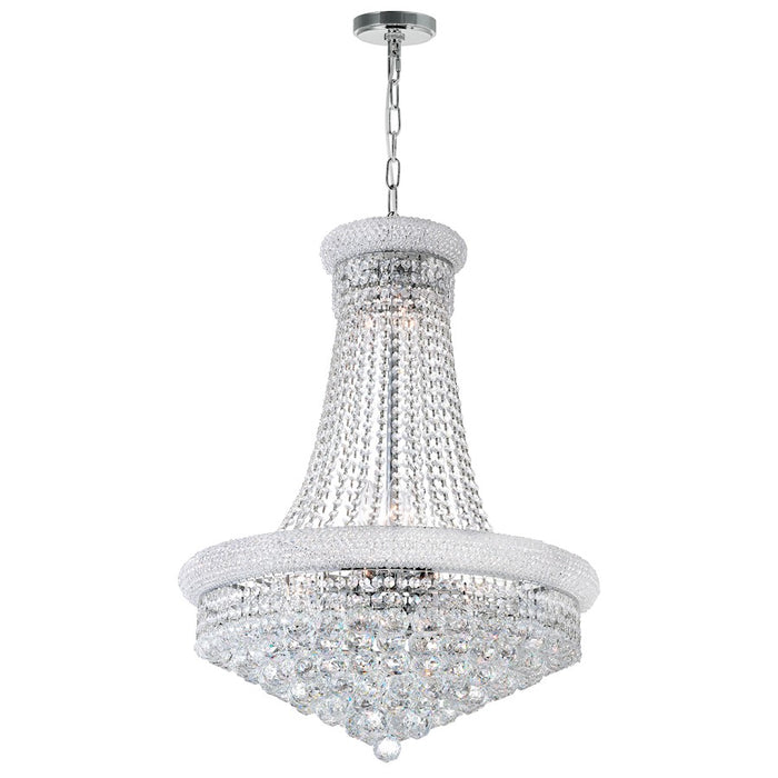 CWI Lighting Empire 17 Light Down Chandelier, Chrome - 8001P24C