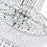 CWI Lighting Empire 17 Light Down Chandelier, Chrome